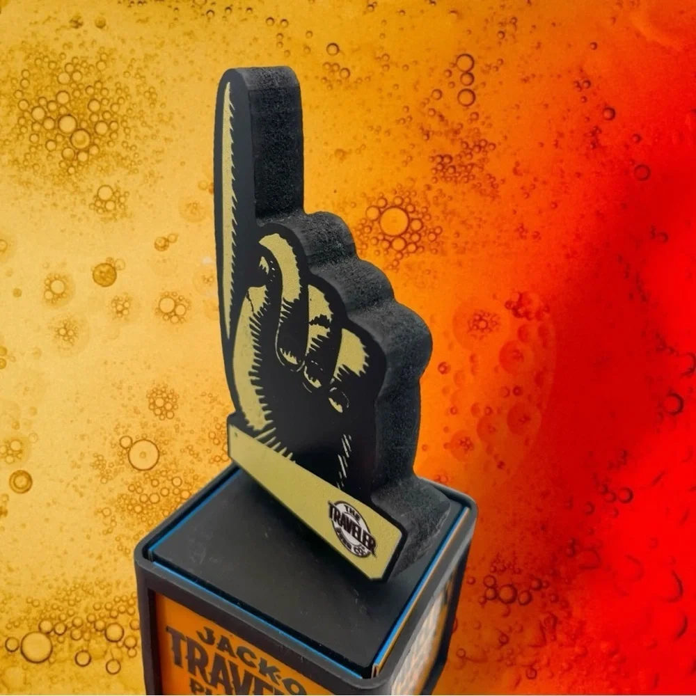 Jack-O Traveler Pumpkin Shandy Beer Tap Handle Breweriana